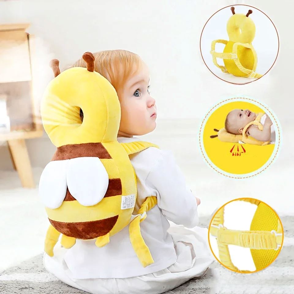 Coussin Bébé - BabyHeadBackProtector™ - Jaune - Bebe Protection